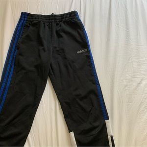 Adidas Black Athletic blue and white 3 stripes for kids *GREAT CONDITION*